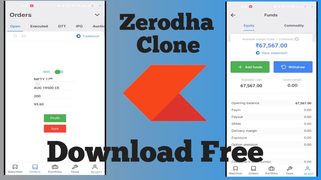 Zerodha Kite Clone Apk Download